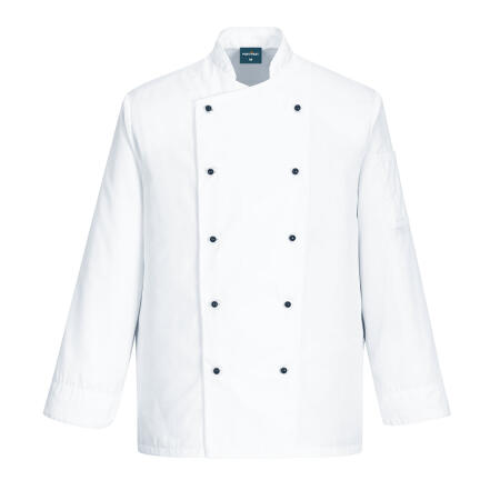 C834 Chef's Somerset Jacket L/S  White