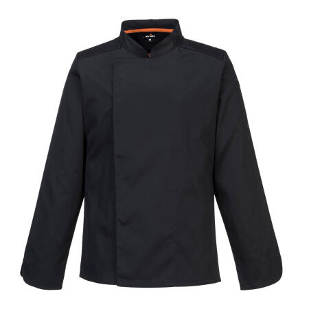 C838 Chef's Mesh Air Pro Jacket L/S  Black