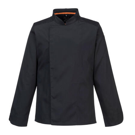 C846 Chef's Mesh Air Pro Stretch Jacket L/S  Black