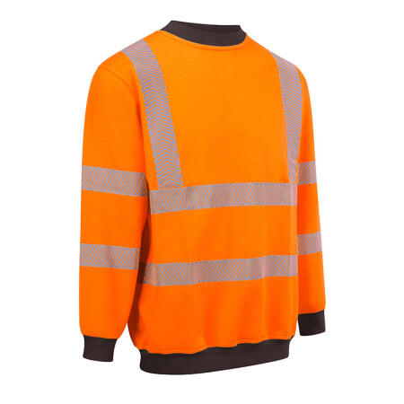 Beeswift Arc Compliant Hi-Vis Sweatshirt Orange