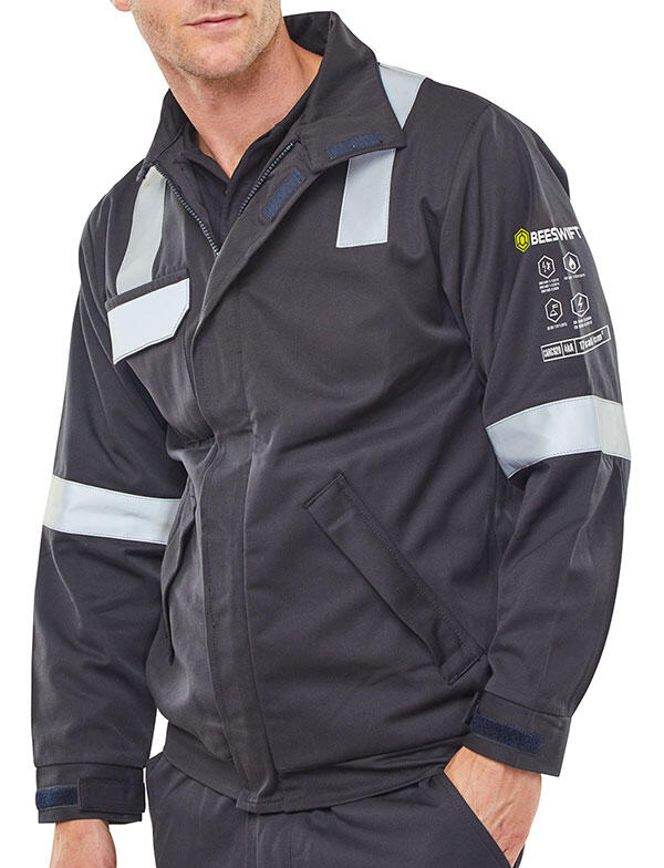 Beeswift Arc Compliant Woven Jacket Navy Blue