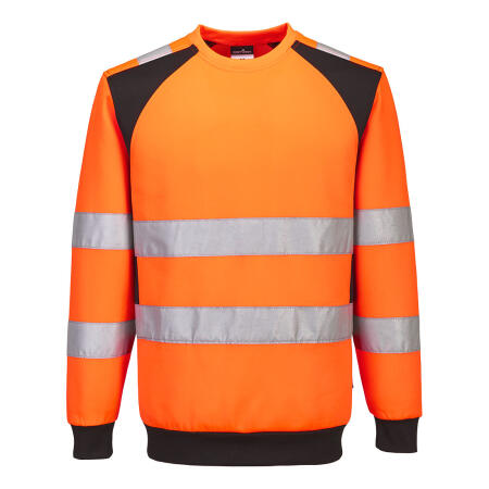 CD805 WX2 Eco Hi-Vis Sweatshirt Orange/Black