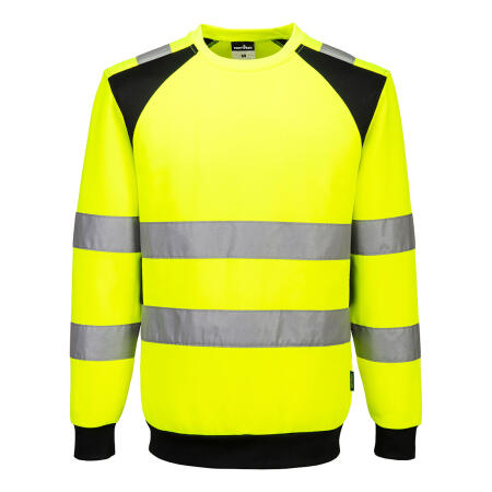 CD805 WX2 Eco Hi-Vis Sweatshirt Yellow/Black