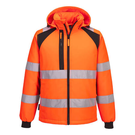 CD809 WX2 Eco Hi-Vis Padded Softshell (2L) Orange/Black