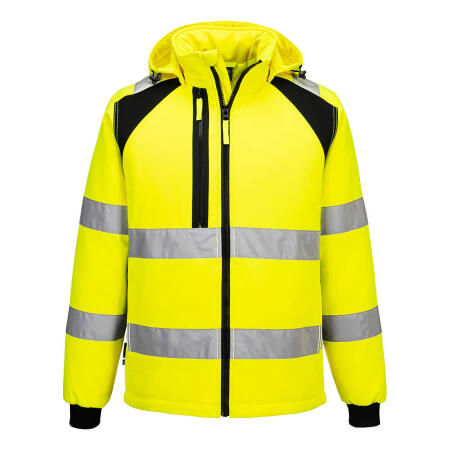 CD809 WX2 Eco Hi-Vis Padded Softshell (2L) Yellow/Black
