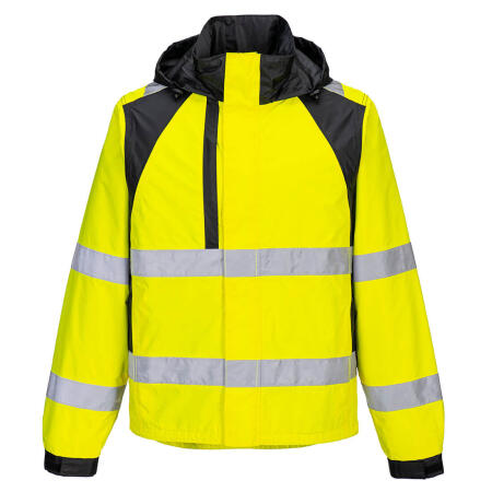 CD860 WX2 Eco Hi-Vis Rain Jacket Yellow/Black