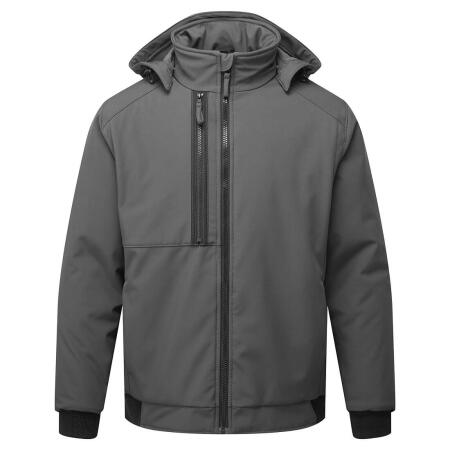 CD874 WX2 Eco Hooded Insulated Softshell (2L) Metal Grey