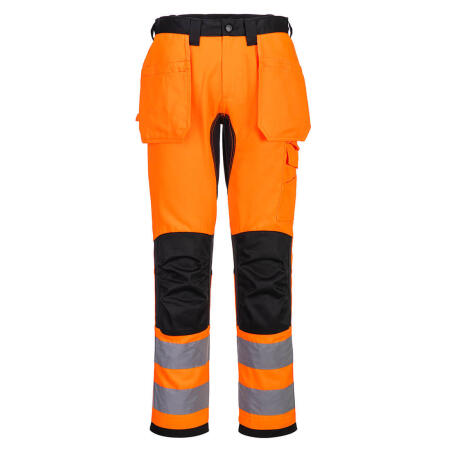 CD889 WX2 Eco Hi-Vis Holster Pocket Trousers Orange/Black