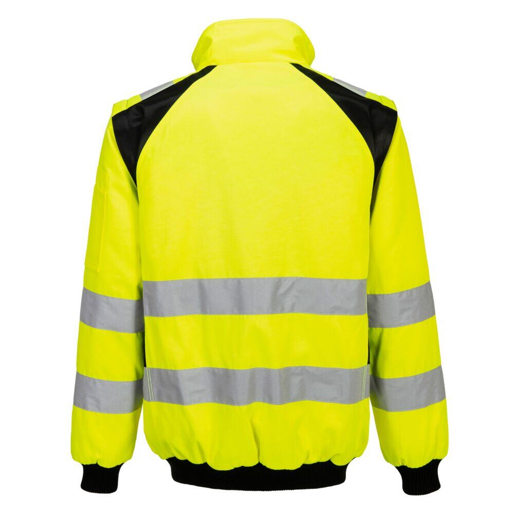 CD898 WX2 Hi-Vis 2-in-1 Pilot Jacket Yellow/Black - Image 2