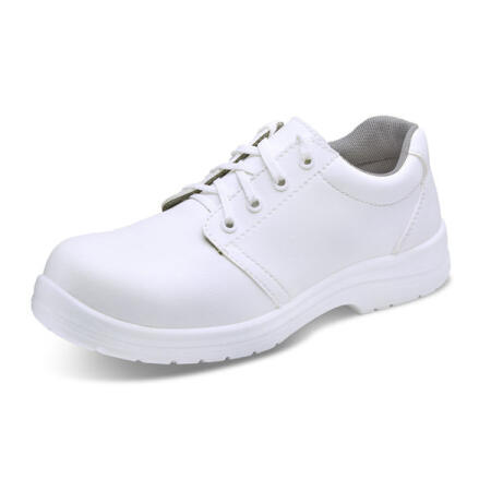 Beeswift Micro-Fibre Tie Shoe S2 White