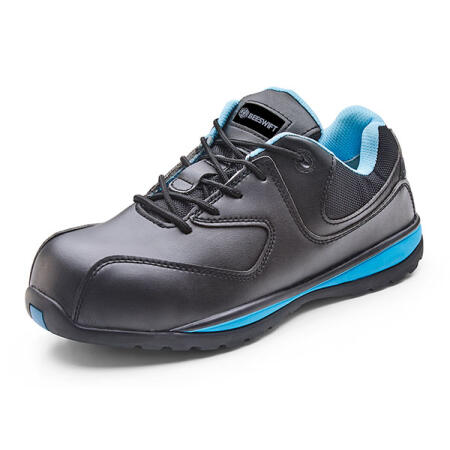 Beeswift Micro Fibre Ladies Trainer Shoe Black