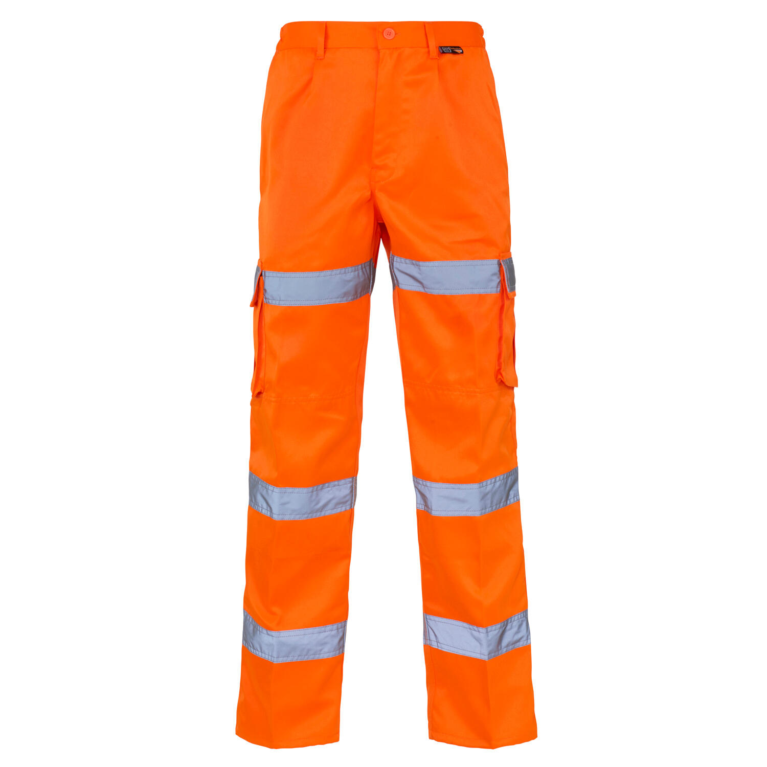 Supertouch Orange Hi Vis 3 Band Combat Trousers