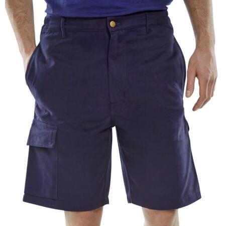 Beeswift Cargo Pocket Shorts Navy Blue