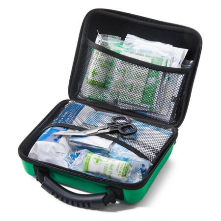 Click Medical Bs8599-2 Large Travel First Aid Kit In Medium Feva Bag Green