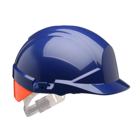 Centurion Reflex Safety Helmet With Orange Rear Flash Blue
