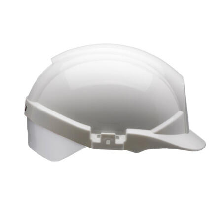 Centurion Reflex Safety Slip Ratchet Helmet With Silver Rear  White