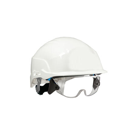 Centurion Spectrum Safety Helmet With Integrated Eye Protection White