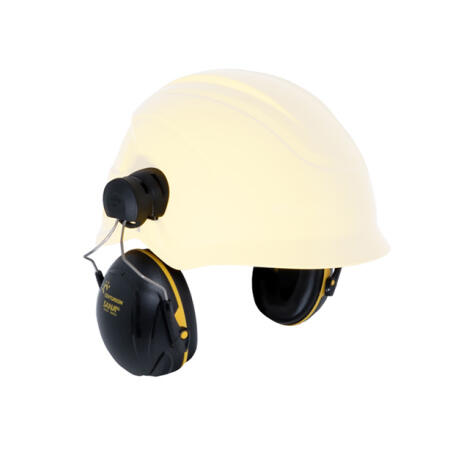 Centurion Sana Safety Helmet Mounted Ear Defenders Snr 30 Black