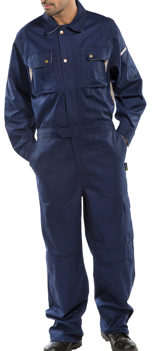 Beeswift Premium Boilersuit Navy Blue