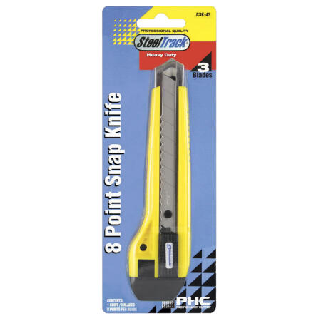 Phc 8 Point Snap Off Knife Yellow