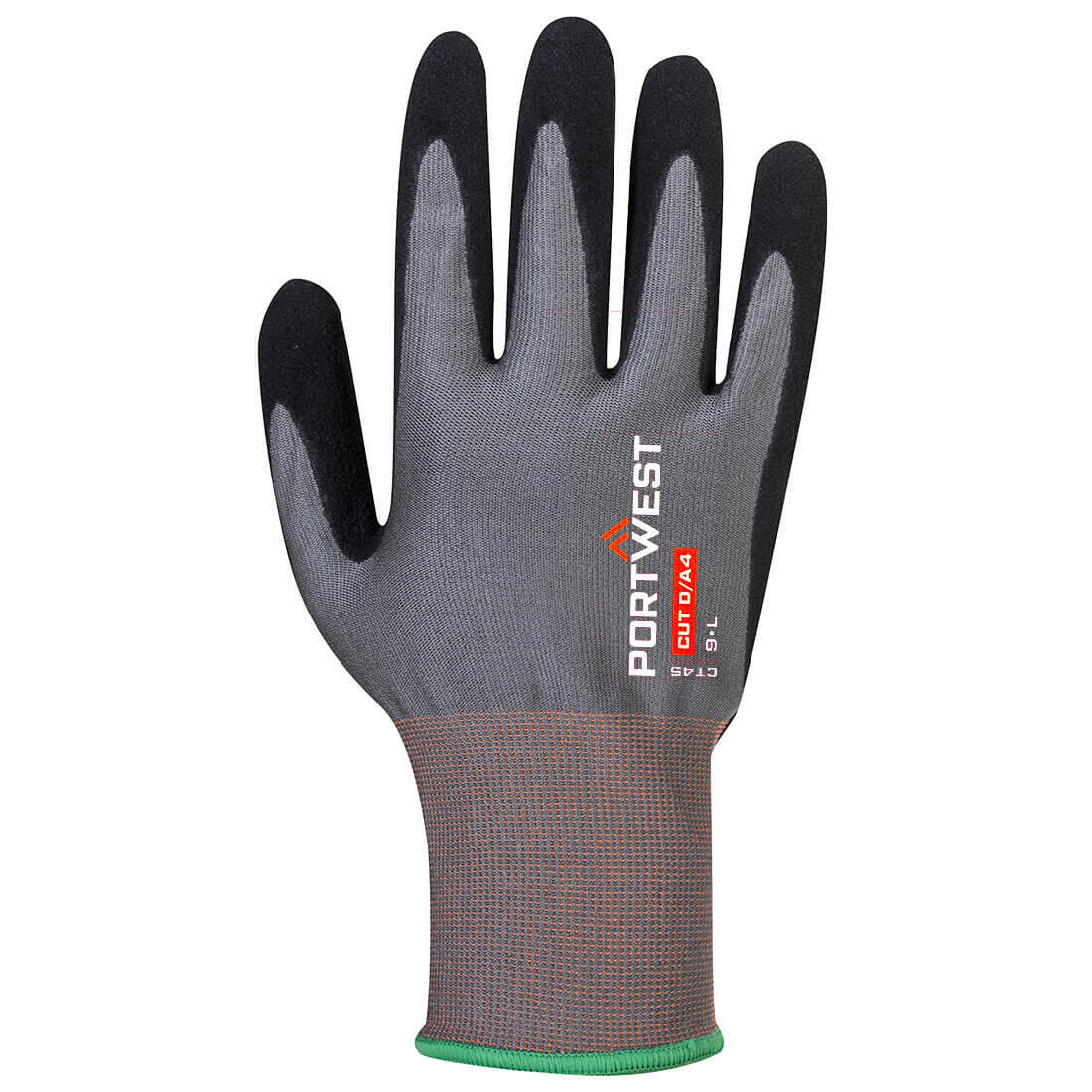 CT45 CT Cut D18 Nitrile Glove Grey/Black - Image 2