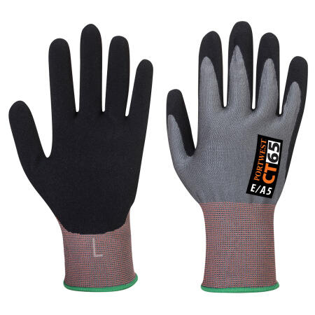 CT65 CT Cut E15 Nitrile Glove Grey/Black