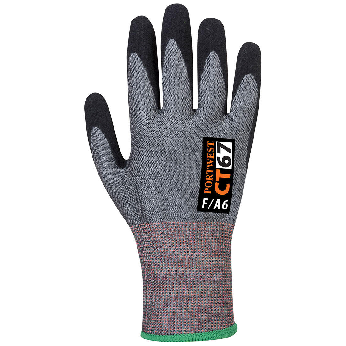 CT67 CT Cut F13 Nitrile Glove Grey/Black - Image 2