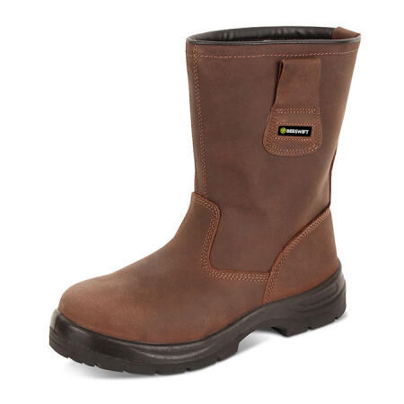 Beeswift S3 Pur Rigger Boot Brown