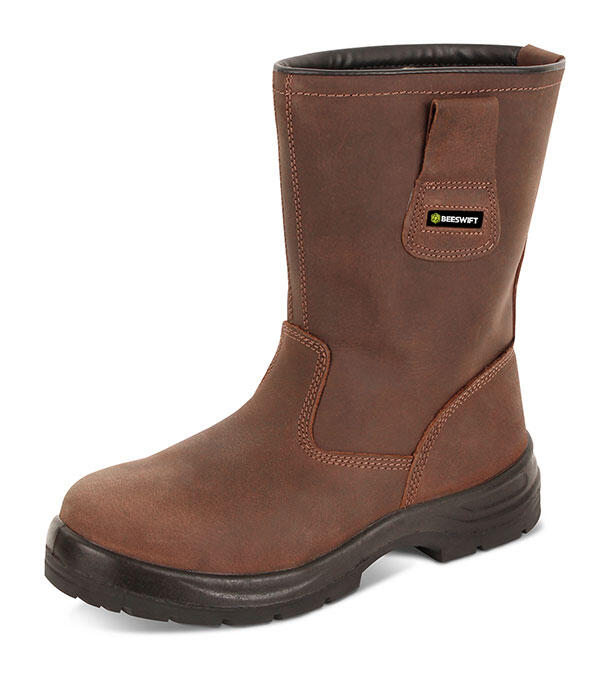 Beeswift S3 Pur Rigger Boot Brown