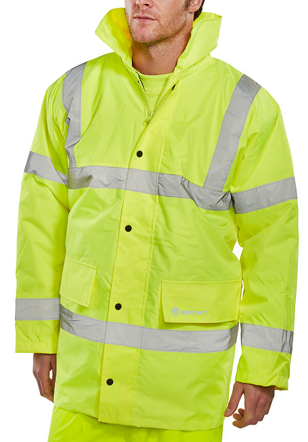 Beeswift Constructor Hi-Vis Jacket Saturn Yellow