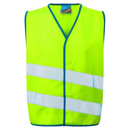 LEO Workwear NEONSTARS EN 1150 Children's Waistcoat LIME
