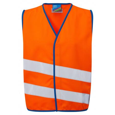 LEO Workwear NEONSTARS EN 1150 Children's Waistcoat HV ORANGE
