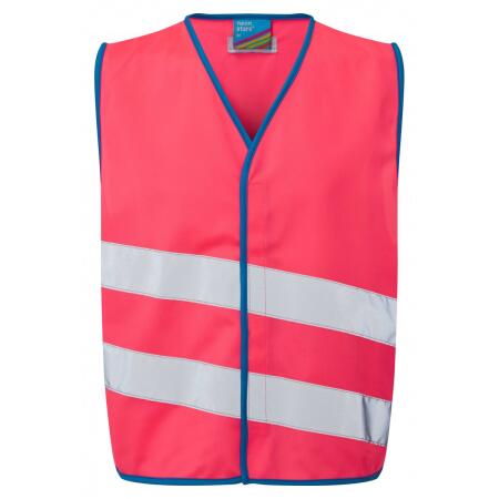 LEO Workwear NEONSTARS EN 1150 Children's Waistcoat PINK