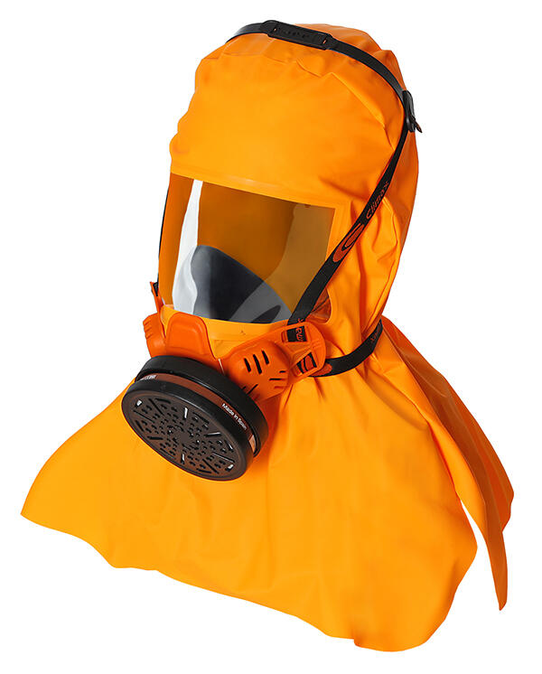 Climax Abekp3 Filtered Evacuation Hood Orange