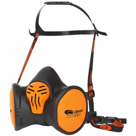 Climax Ffabek1P3 Maintenance Free Half Mask Black/Orange