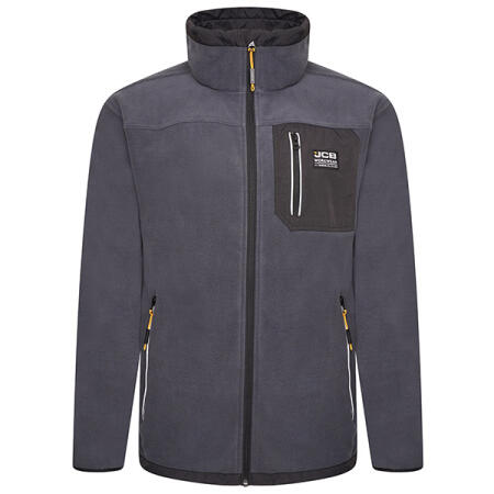 Jcb Workwear Trade Fleece Jacket Full Zip Steel Blue