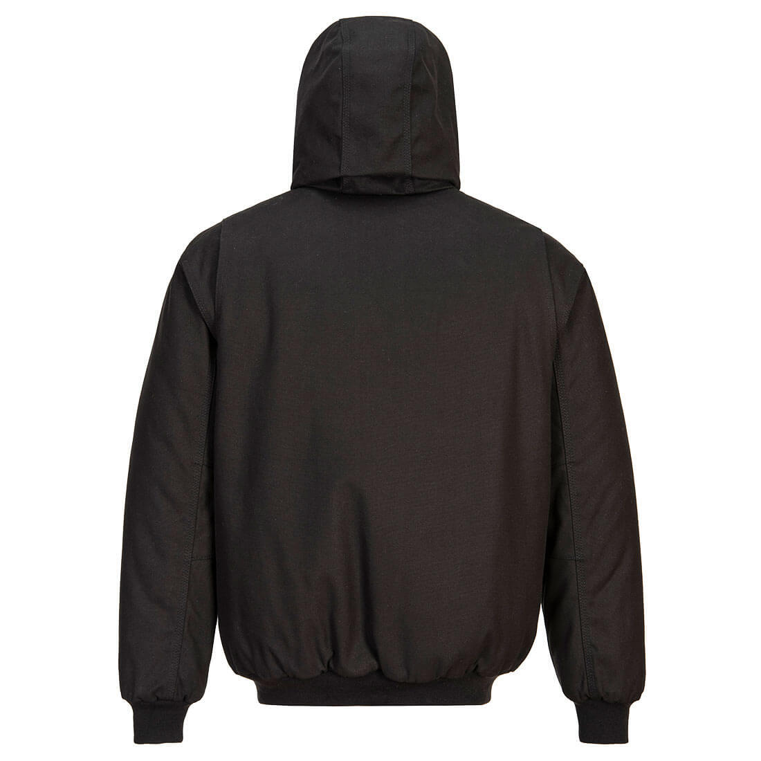 DC801 Duck Quilt Lined Hooded Jacket Black - Image 2