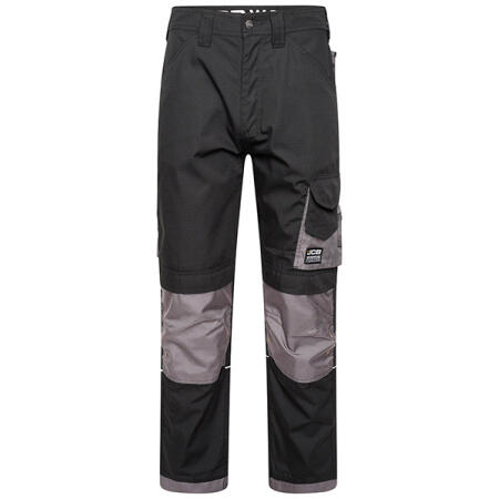 Jcb Workwear Trade Rip Stop Trousers Black/Grey