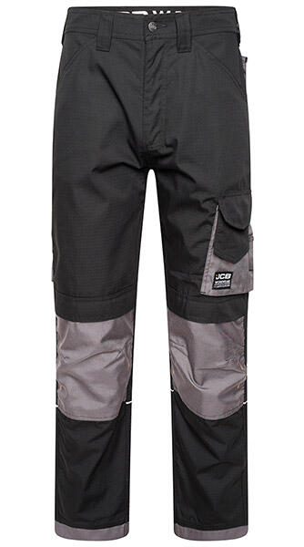 Jcb Workwear Trade Rip Stop Trousers Black/Grey