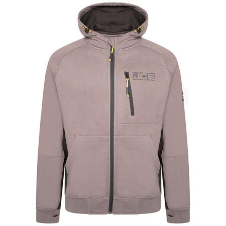 Jcb Workwear Trade Zip Thru Hoodie Grey