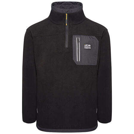 Jcb Workwear Trade Heavyweight 1/4 Zip Tech Fleece Black