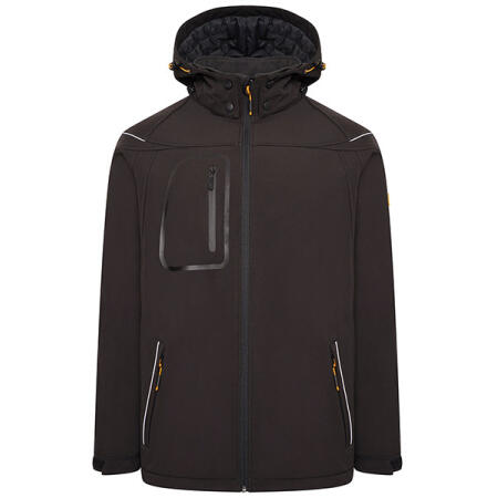Jcb Workwear Trade Hooded Softshell Jacket Black