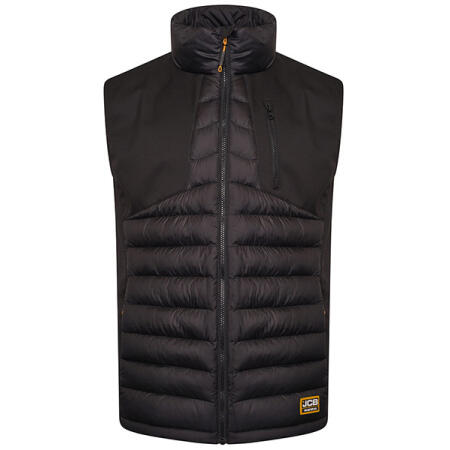 Jcb Workwear Trade Hybrid Padded Gilet Black