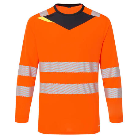 DX416 DX4 Hi-Vis T-Shirt L/S Orange/Black