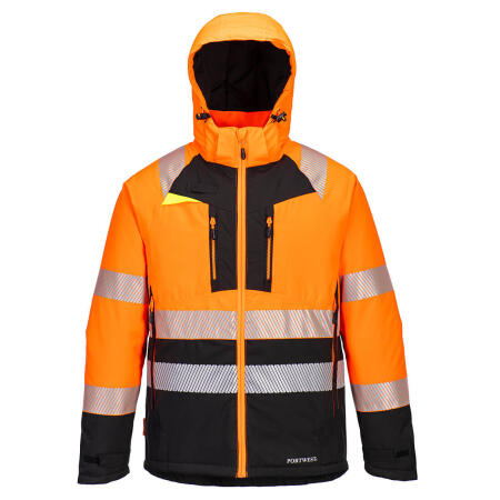 DX430 DX4 Hi-Vis Class 2 Winter Jacket Orange/Black