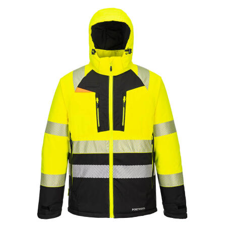 DX430 DX4 Hi-Vis Class 2 Winter Jacket Yellow/Black