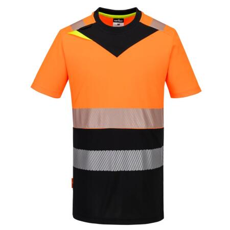 DX434 DX4 Hi-Vis Class 1 T-Shirt S/S Orange/Black
