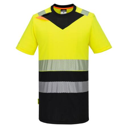 DX434 DX4 Hi-Vis Class 1 T-Shirt S/S Yellow/Black