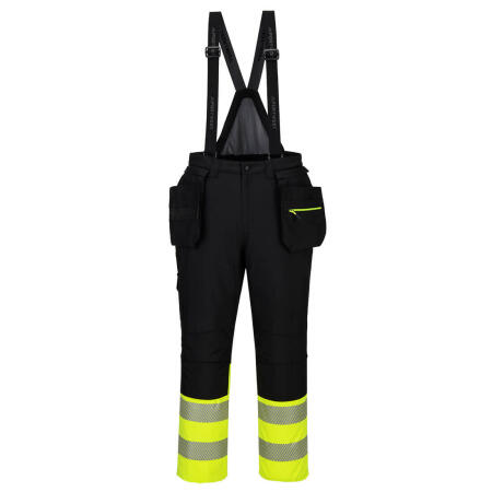 DX437 DX4 Hi-Vis Class 1 Winter Bib and Brace Yellow/Black