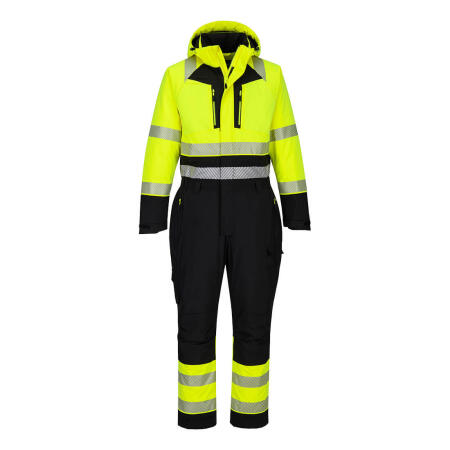 DX438 DX4 Hi-Vis Winter Coverall Yellow/Black